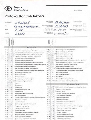 Toyota C-HR cena 123900 przebieg: 23594, rok produkcji 2021 z Jastarnia małe 277